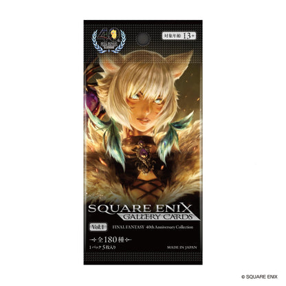 (Blind Box) SQUARE ENIX GALLERY Cards Vol. 01 FINAL FANTASY 40th Anniversary Collection Booster Pack