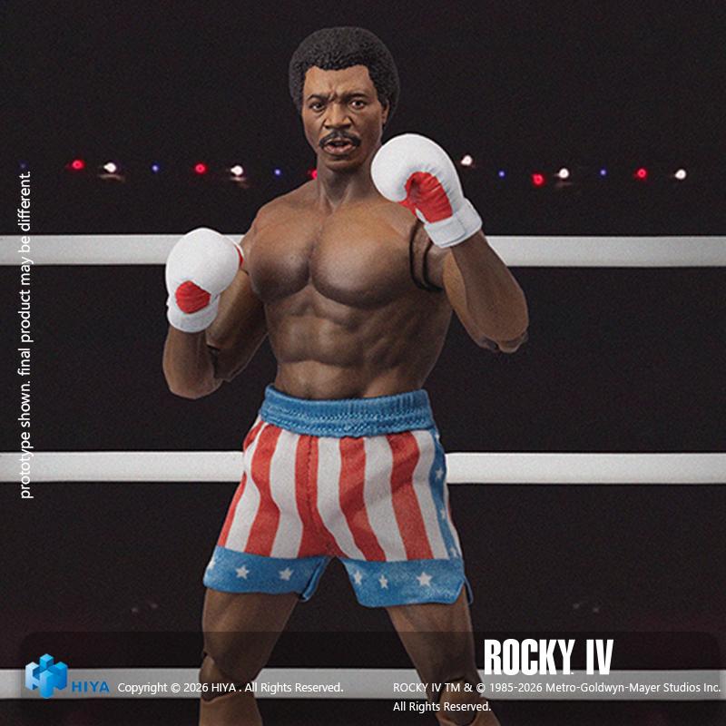 HIYA Exquisite Super Series 1/12 Scale 6 Inch Rocky IV Apollo Action Figure