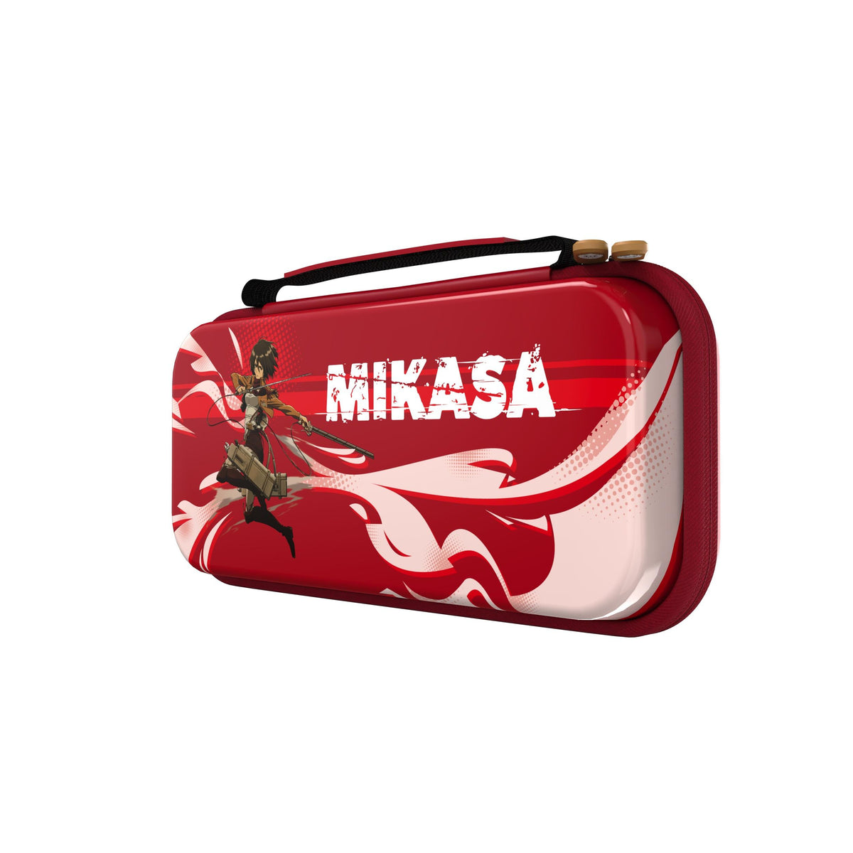Official Attack on Titan Limited Edition EVA Hard Shell Carrying Case (Mikasa Red)- Drakong