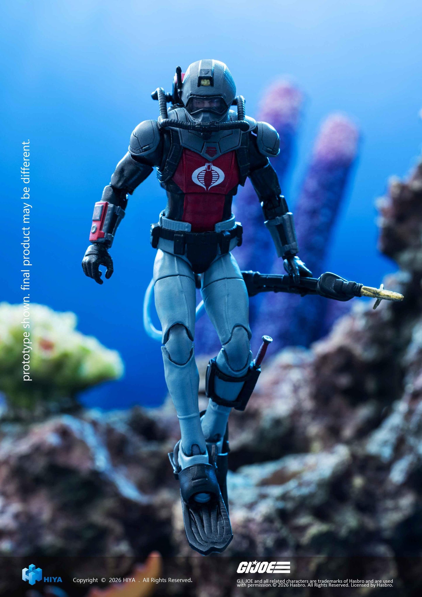 HIYA Exquisite Mini Series 1/18 Scale 4 Inch G.I.Joe Cobra Eel Action Figure