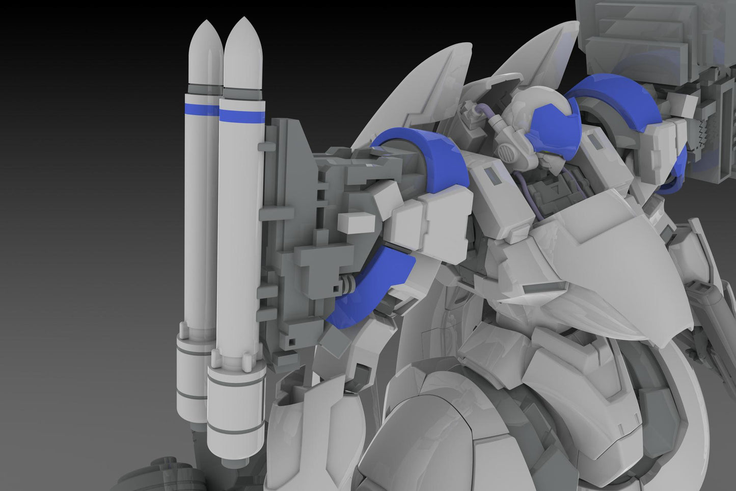 (Model Kits) POWERDoLLS X-4+(PD-802) WEAPON SET3(Shoulder Parts For Mounting Weapons&DRu35 MLC&M7A Gatling Gun) (Rerun)
