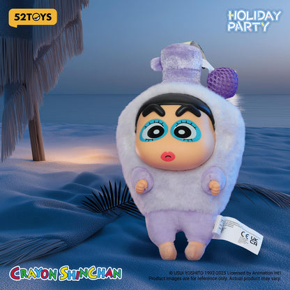 (Blind box) Crayon Shinchan – Holiday Party Series Vinyl Plush Keychain Blind Box
