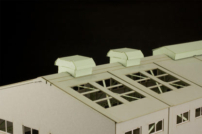 1/80 Scale Paper kit Train depot