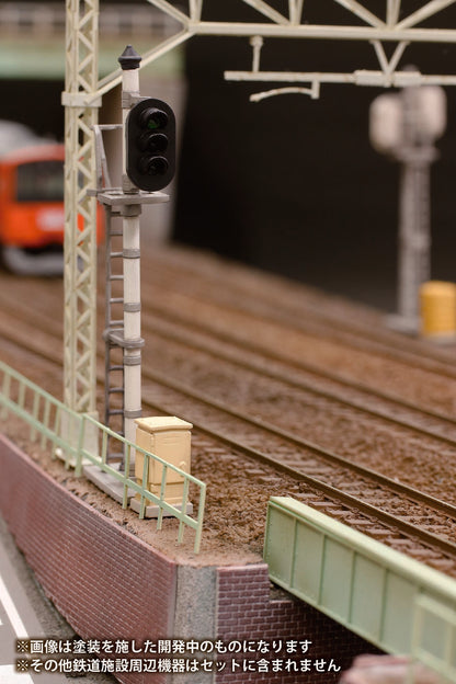 (Model Kits) 1/80 Railway Signal Set Plastic Model (Rerun)