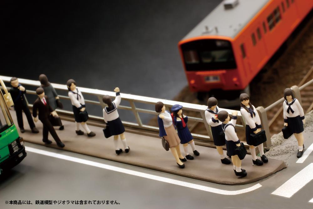 1/80 Scale super minifigure series6 That Day's Bus Stop Set (Rerun)
