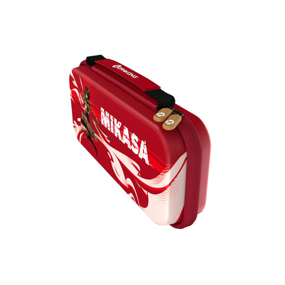 Official Attack on Titan Limited Edition EVA Hard Shell Carrying Case (Mikasa Red)- Drakong