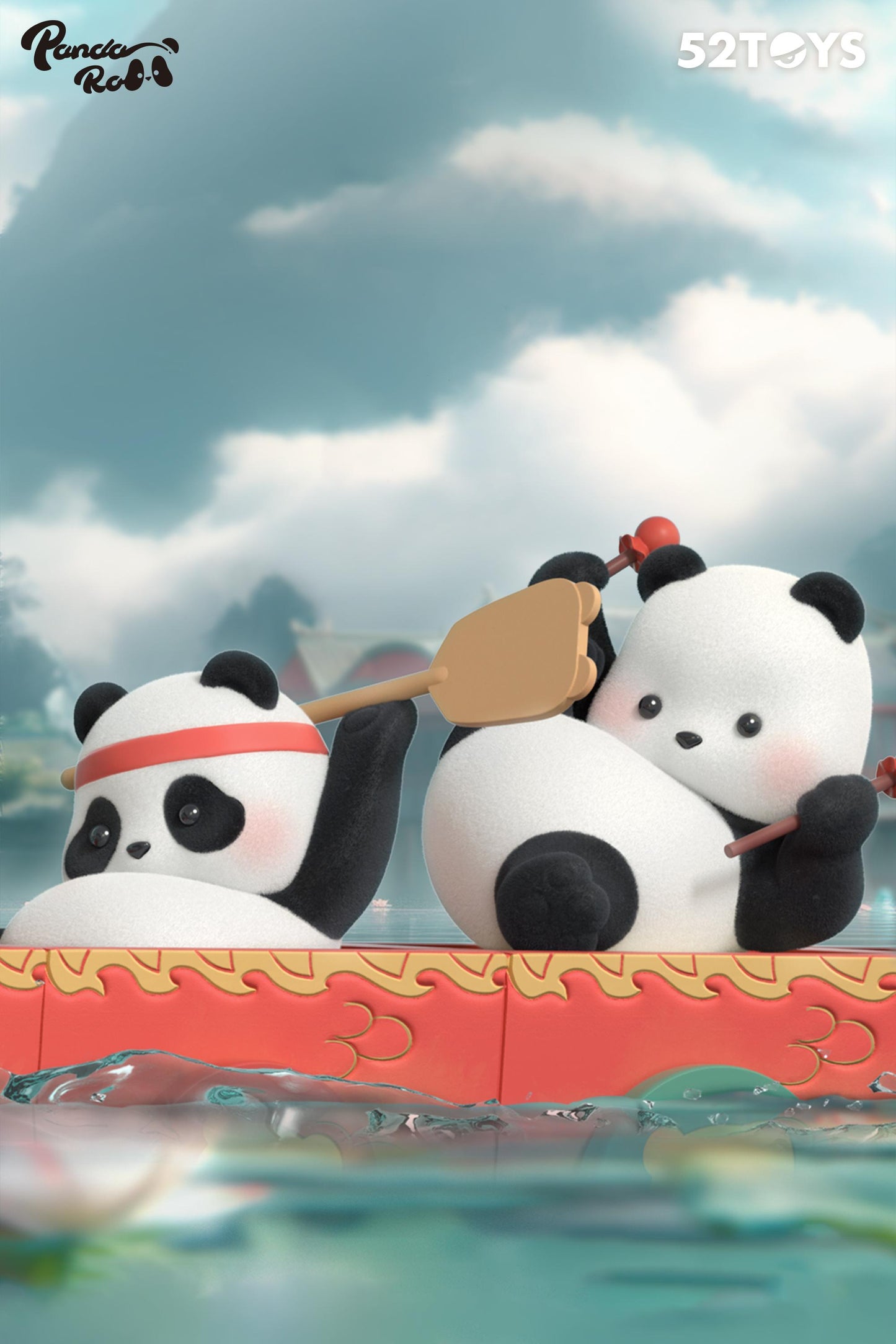 (Blind box) Panda Roll Dragon Boat Racing