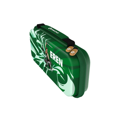 Official Attack on Titan Limited Edition EVA Hard Shell Carrying Case (Eren Green)- Drakong