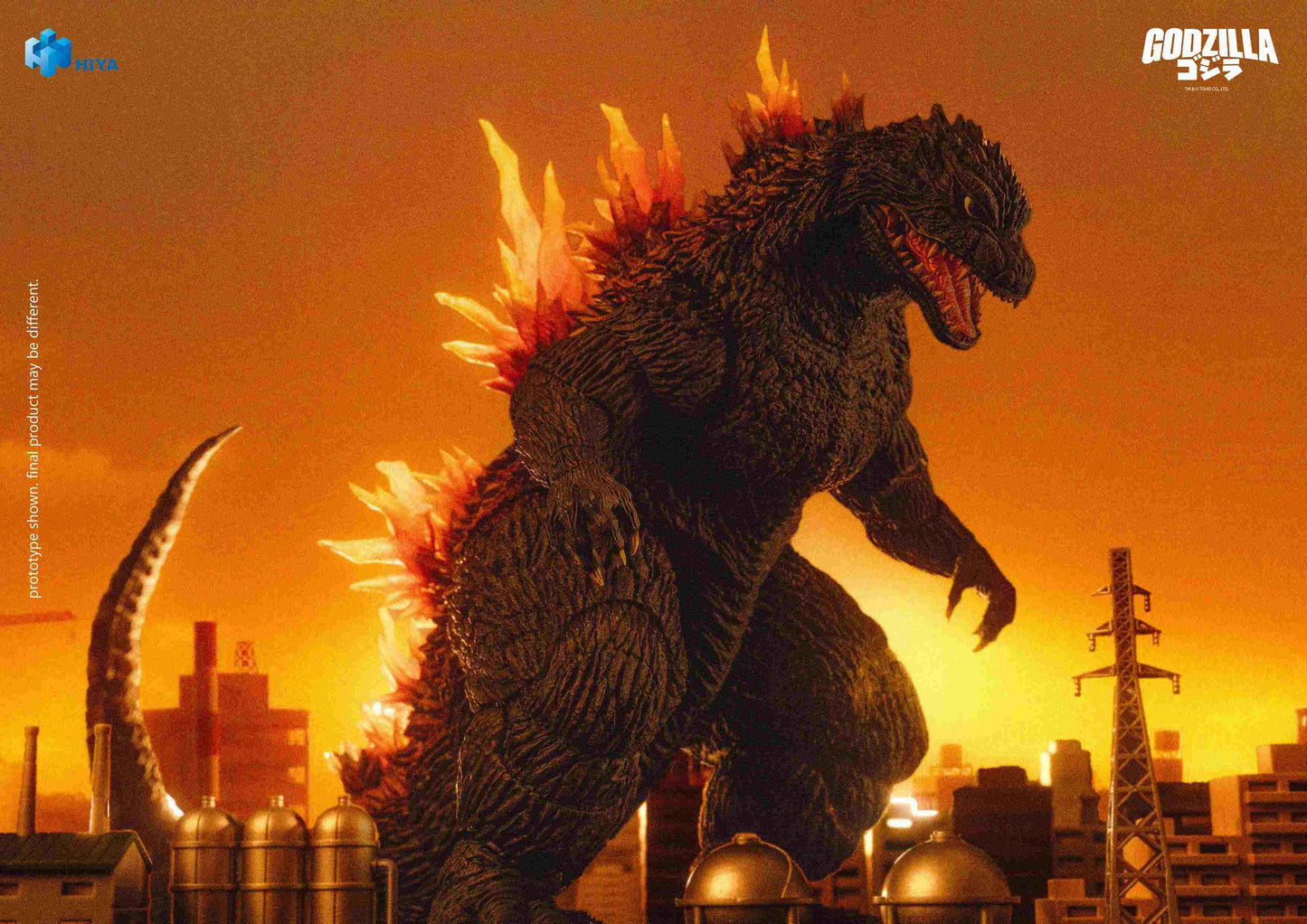 HIYA Exquisite Basic Series None Scale 7 Inch Godzilla 2000 Heat Ray Godzilla Action Figure