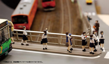 1/80 Scale super minifigure series6 That Day's Bus Stop Set (Rerun)