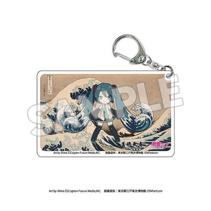 KATSUSHIKA HOKUSAI x HATUNE MIKU Katsushika Hokusai x Hatsune Miku Clear Acrylic Keychain (Box)