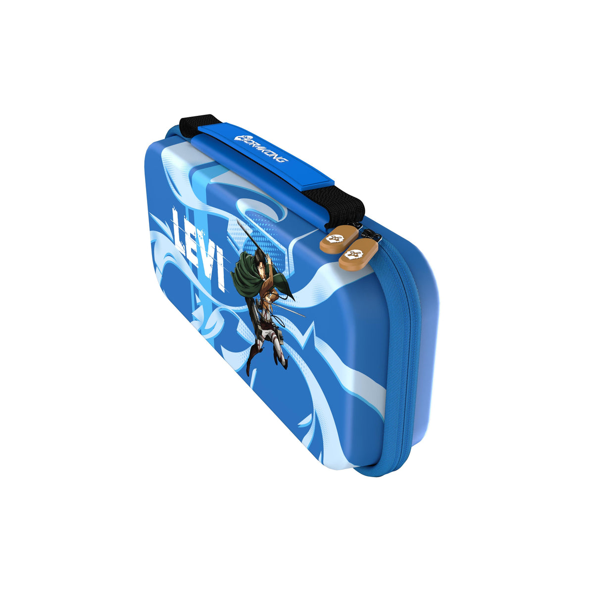 Official Attack on Titan Limited Edition EVA Hard Shell Carrying Case (Levi Blue)- Drakong
