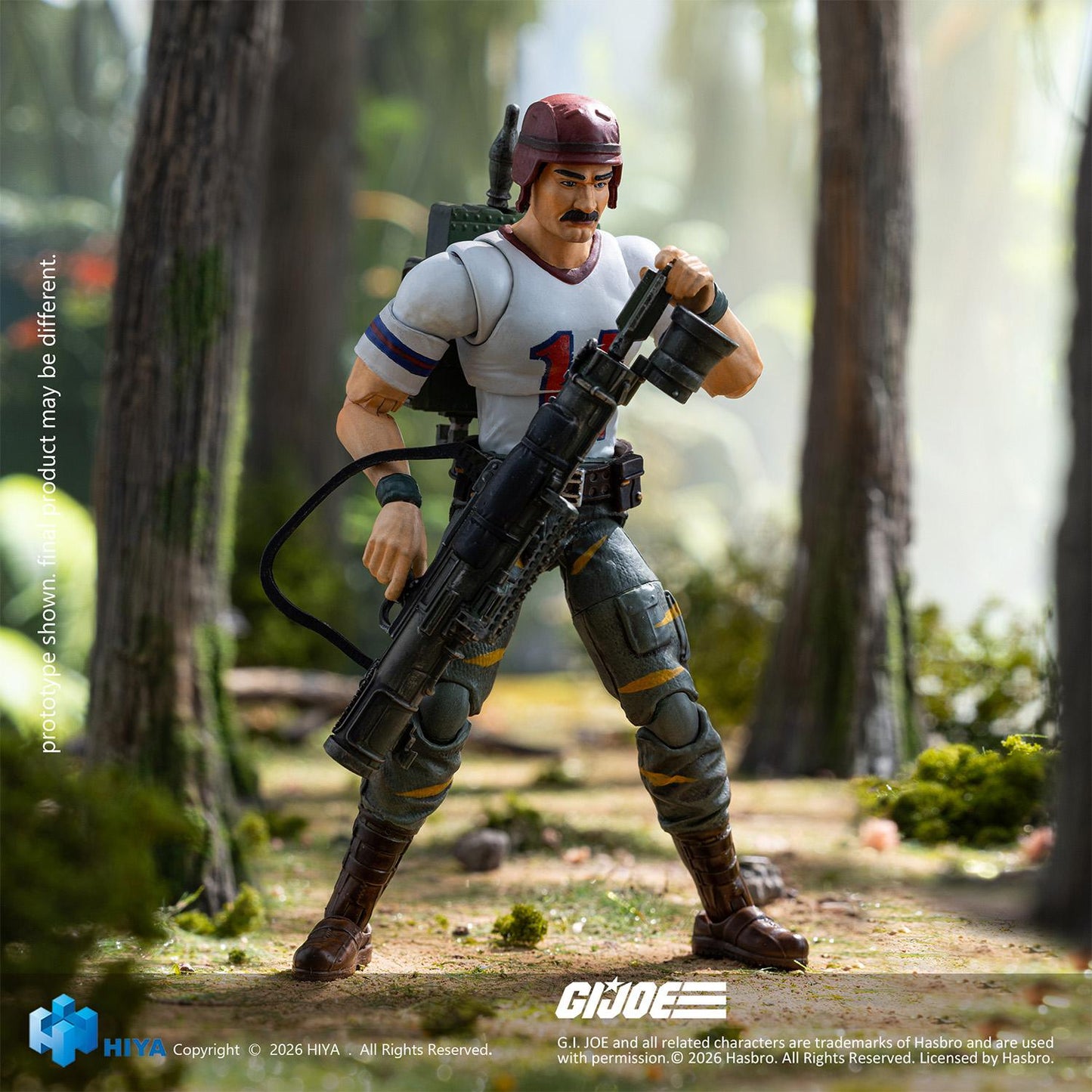 HIYA Exquisite Mini Series 1/18 Scale 4.3 Inch G.I.Joe BAZOOKA Tiger Force Version Action Figure