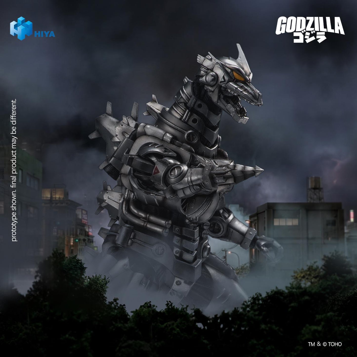 HIYA Exquisite Basic Series None Scale 7.7 Inch Godzilla Tokyo S.O.S. 2003 Mechagodzilla Heavy Arms / High Mobility Version Action Figure