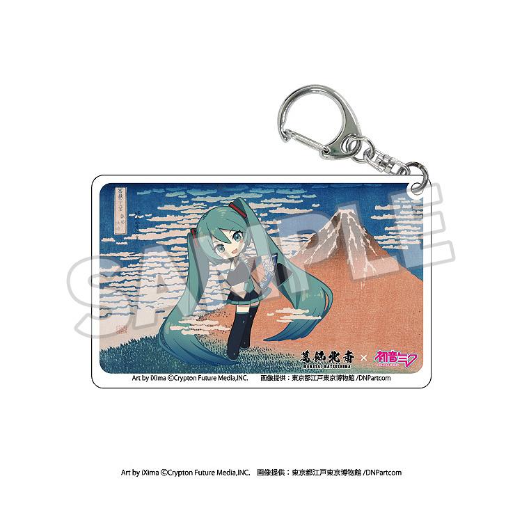 KATSUSHIKA HOKUSAI x HATUNE MIKU Katsushika Hokusai x Hatsune Miku Clear Acrylic Keychain (Box)