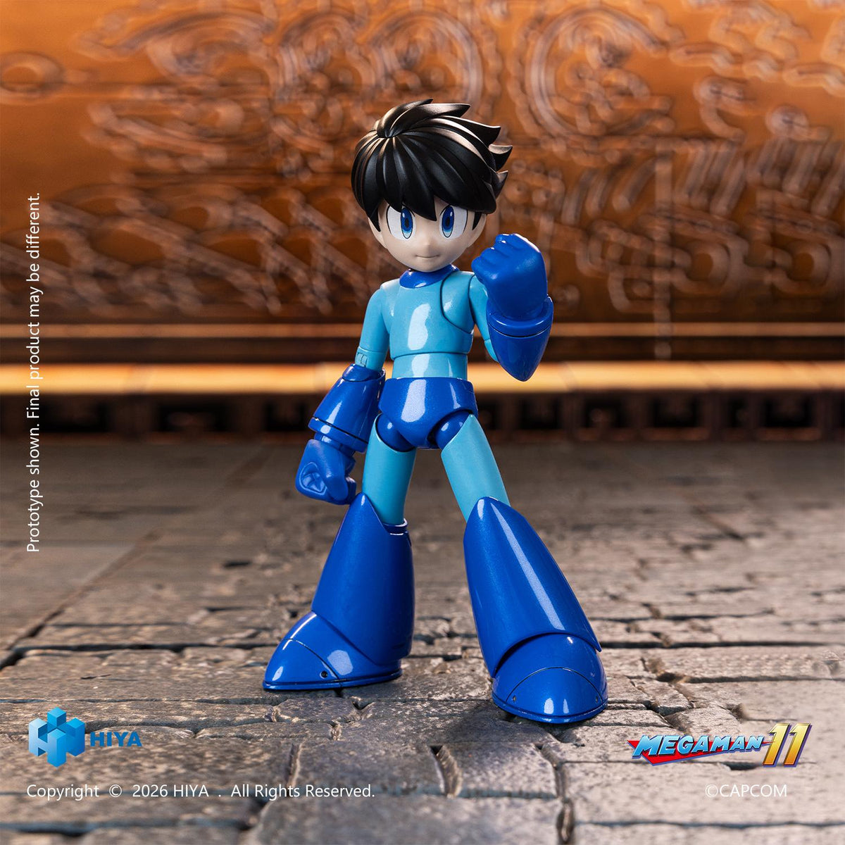HIYA Exquisite Basic Series None Scale 4.7 Inch Mega Man Original Series Mega Man Action Figure