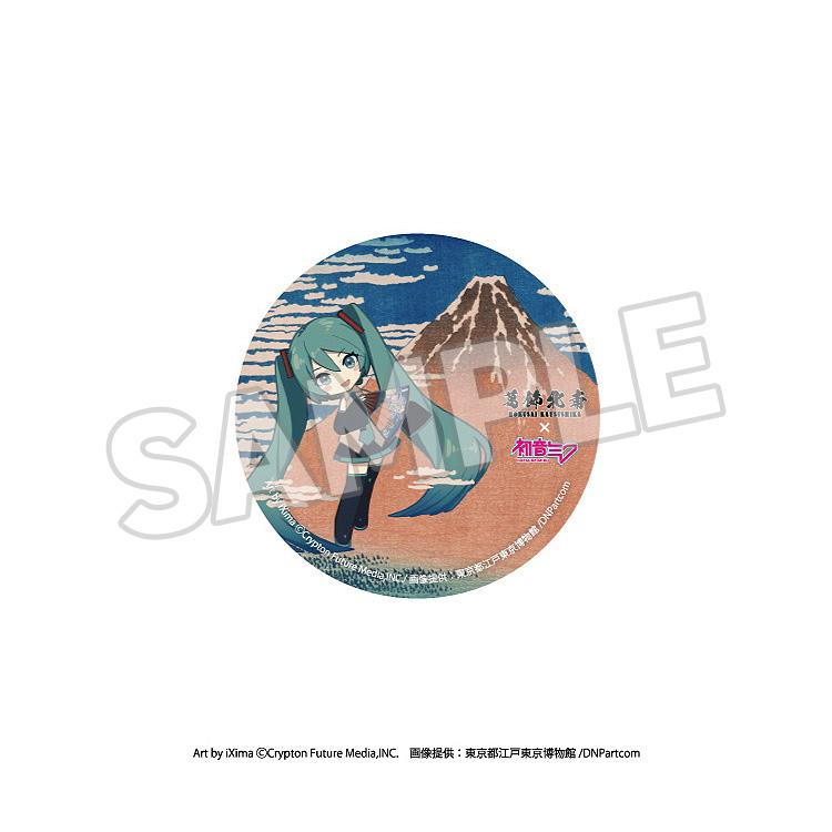 KATSUSHIKA HOKUSAI x HATUNE MIKU Katsushika Hokusai x Hatsune Miku Pinback Button (BOX)