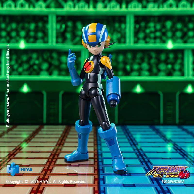HIYA Exquisite Basic Series None Scale 4.9 Inch Mega Man Battle Network Series MegaMan.EXE Action Figure
