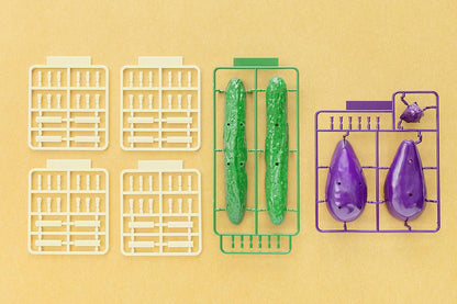 (Model Kits) Shoryo Uma Plastic Model Cucumber & Eggplant (Rerun)