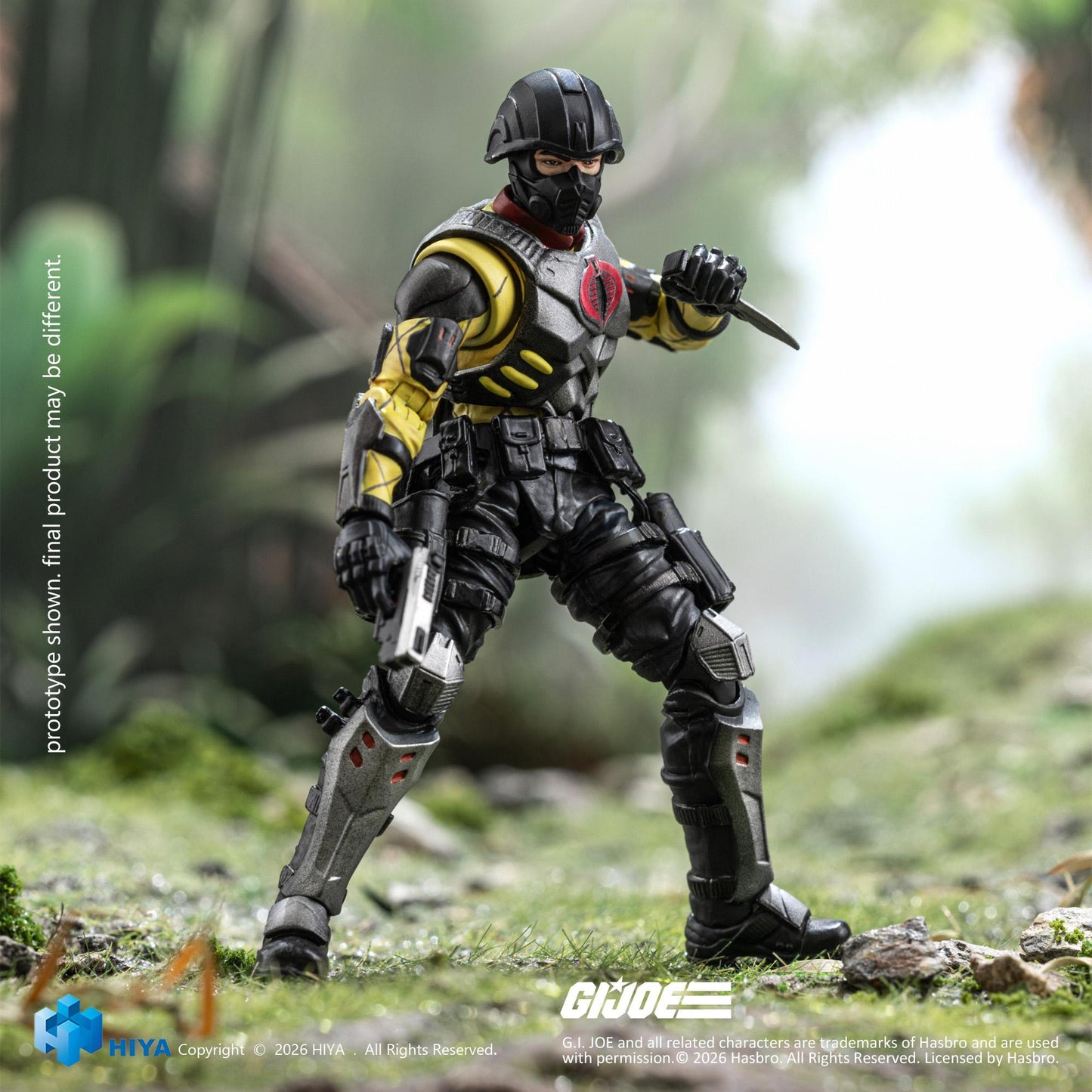 HIYA Exquisite Mini Series 1/18 Scale 4 Inch G.I.Joe Python Trooper Action Figure