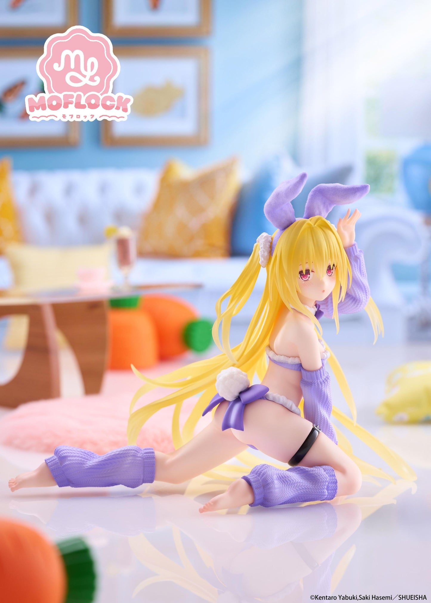 To Love-Ru Darkness MOFLOCK Figure - Golden Darkness (Fluffy Bunny Ver.)