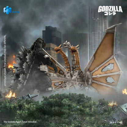 HIYA Exquisite Basic Series None Scale 13 Inch Godzilla vs. King Ghidorah Battle Damaged Mecha King Ghidorah Battle Damaged Action Figure
