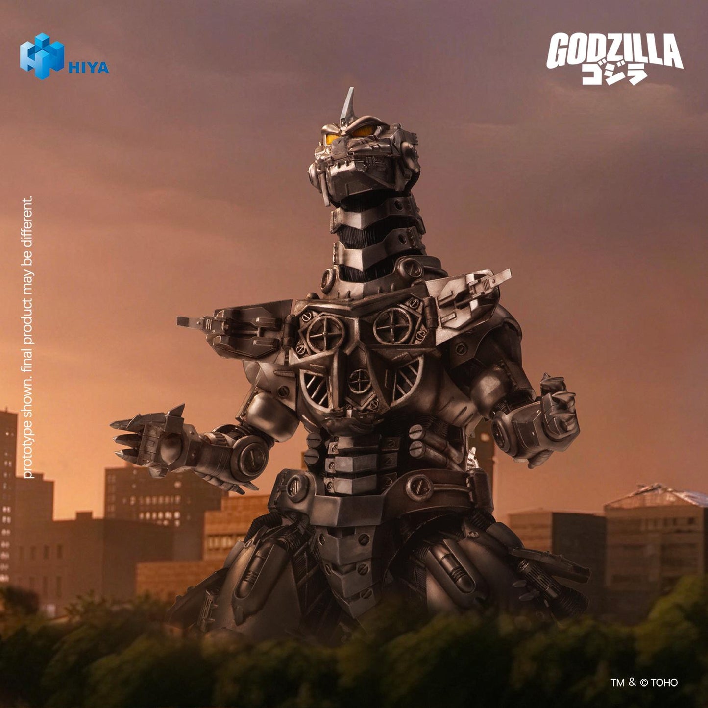 HIYA Exquisite Basic Series None Scale 7.7 Inch Godzilla Tokyo S.O.S. 2003 Mechagodzilla Heavy Arms / High Mobility Version Action Figure