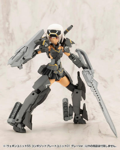 (Model Kits) M.S.G WEAPON UNIT55 COMPOSITE PLATE UNIT01 GRAY Ver. (Rerun)