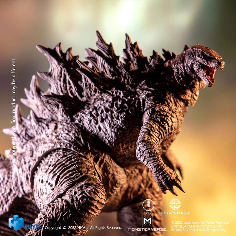 HIYA Exquisite Basic Series None Scale 7 Inch GODZILLA VS KONG Godzilla Action Figure