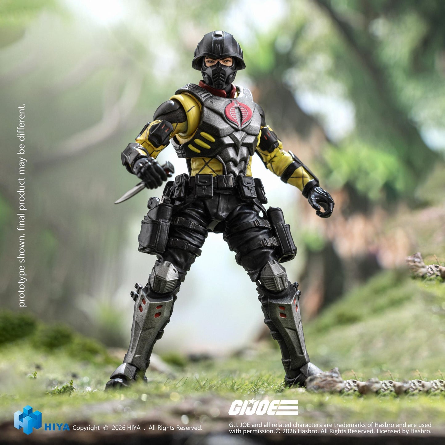HIYA Exquisite Mini Series 1/18 Scale 4 Inch G.I.Joe Python Trooper Action Figure