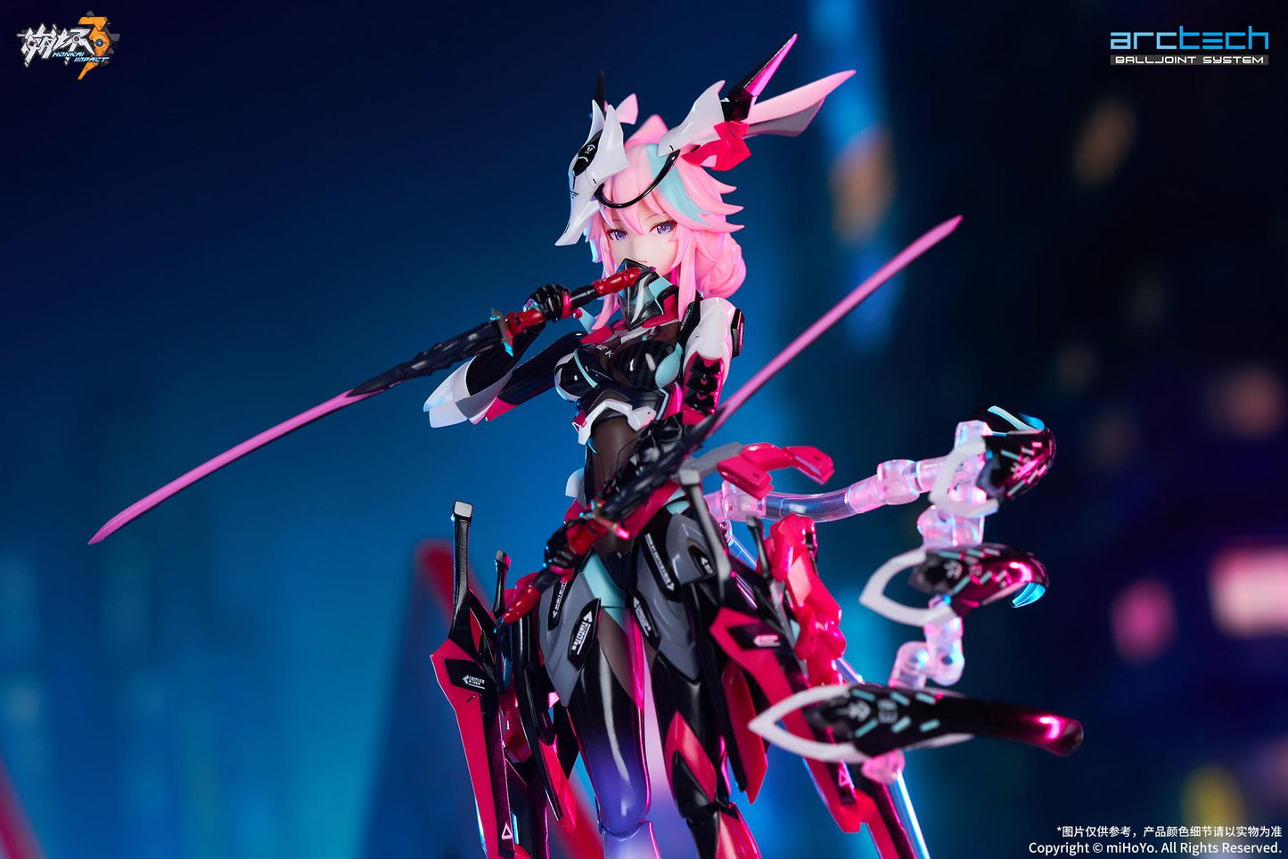 ARCTECH Posable Series Honkai Impact 3rd Sakura Yae Darkbolt Jonin Neon Shade Ver. 1/8 Scale Figure
