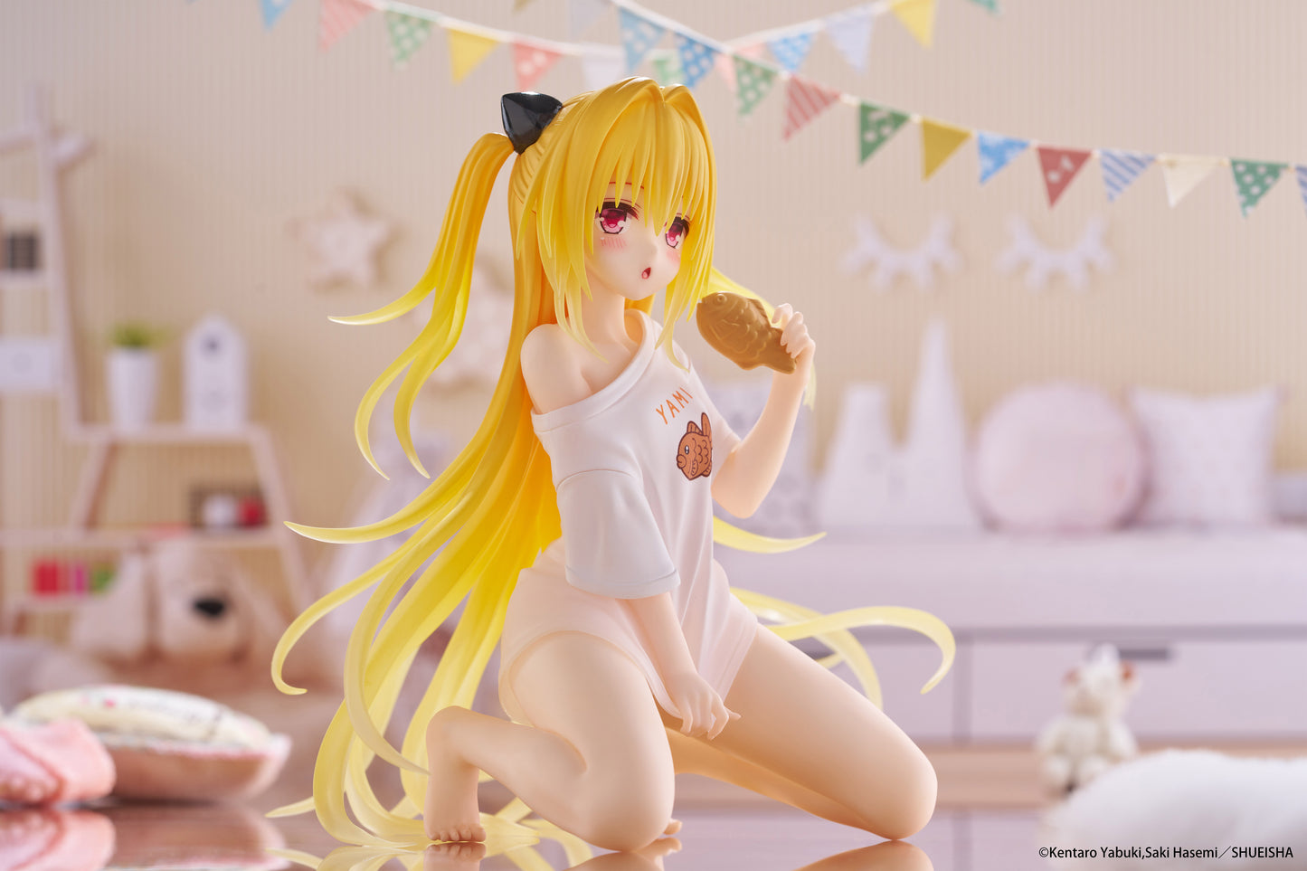 To Love-Ru Darkness Desktop Cute Figure - Golden Darkness (Roomwear Ver.)
