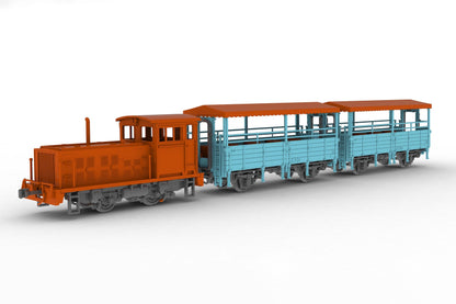 trolley train (blue)