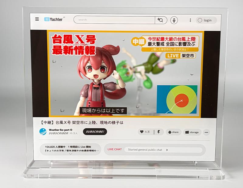 Buzz!? Trading video streaming acrylic stands